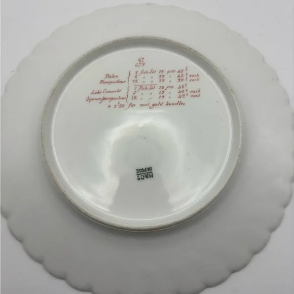 Salesman Limoges Elegant White Porcelain Plate - Picture 8 of 12